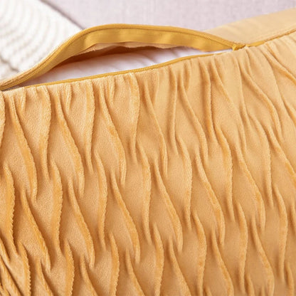 Plush Velvet Throw Pillow Cover — styling detail