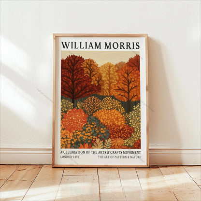William Morris Forest Botanical Canvas Wall Art