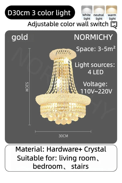Chrome tiered crystal chandelier at 23.6 in diameter and 25.6 in height