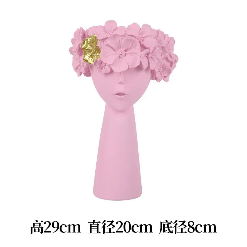 Nordic Cute Girl Flower Vase Living Room Desktop | Aurelia