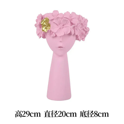 Nordic Cute Girl Flower Vase Living Room Desktop | Aurelia
