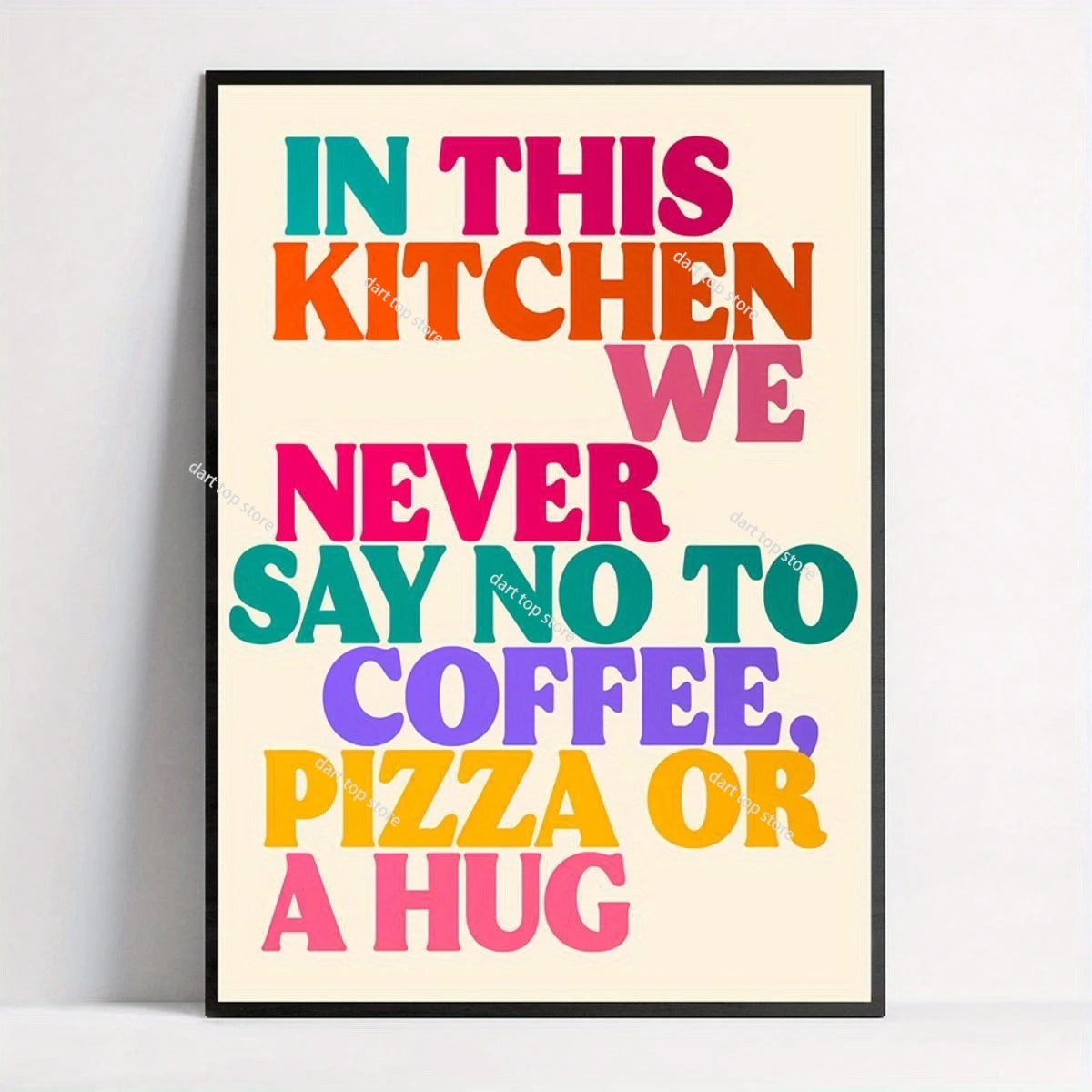 Coffee Lover Cartoon Animal Canvas Wall Art