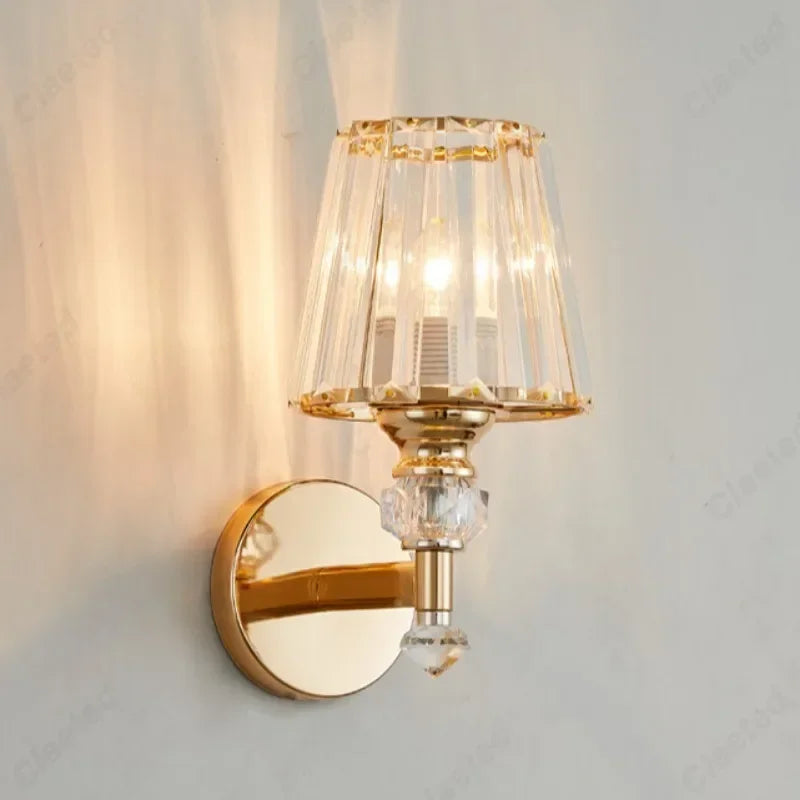 Crystal LED Bathroom Wall Sconce