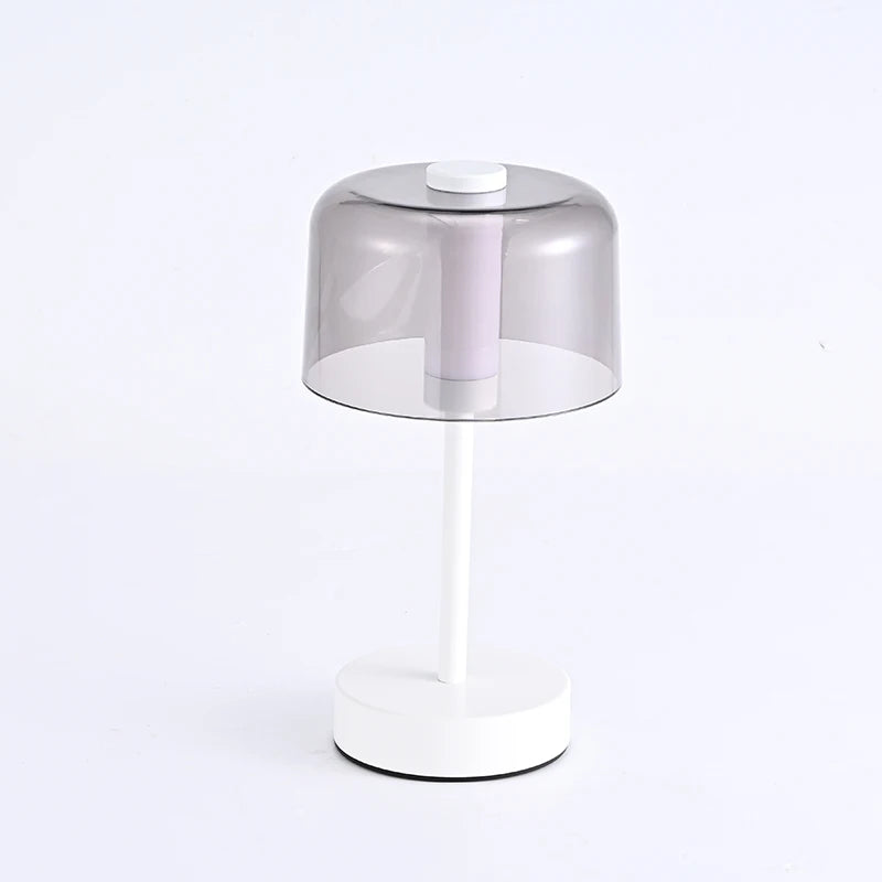 Transparent lamp side profile showing clean elegant silhouette