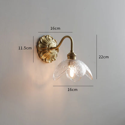 Copper Ceramic LED Bathroom Wall Sconce