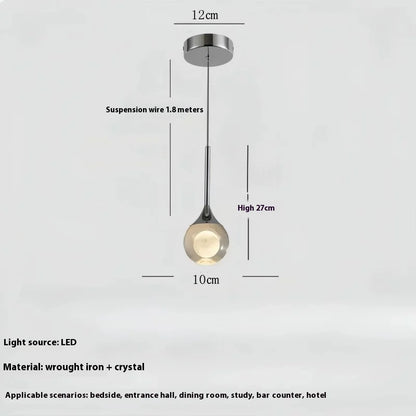 Moon Crystal Pendant Light