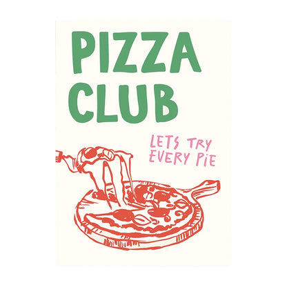 Trendy Kitchen Pizza Sushi Minimalist Canvas Wall Art