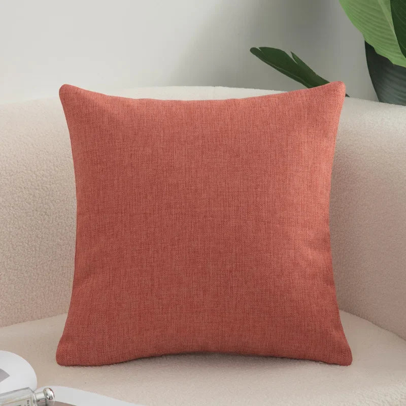 Farmhouse Chenille Throw Pillow Cover — styling detail