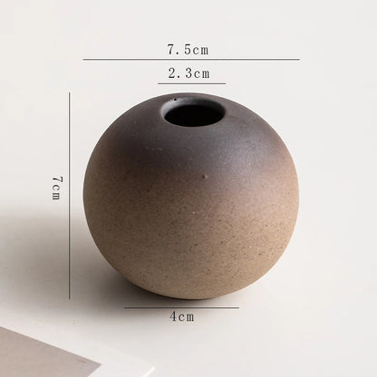 Stone Shape Ceramic Mini Vase Hydroponic Gift | Aurelia
