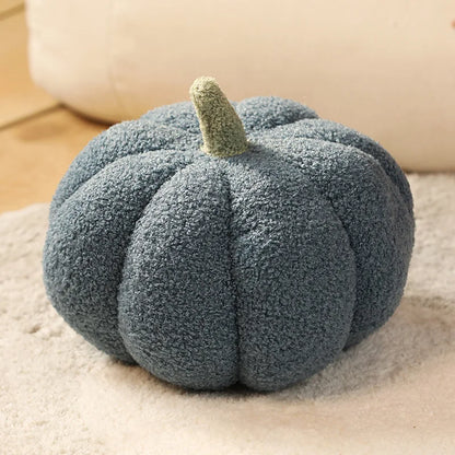Plush Pumpkin Decorative Pillow — styling detail