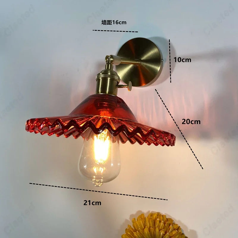 Creative E27 Glass Wall Sconce