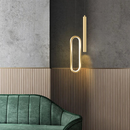 Iron Acrylic Bedside Pendant Light