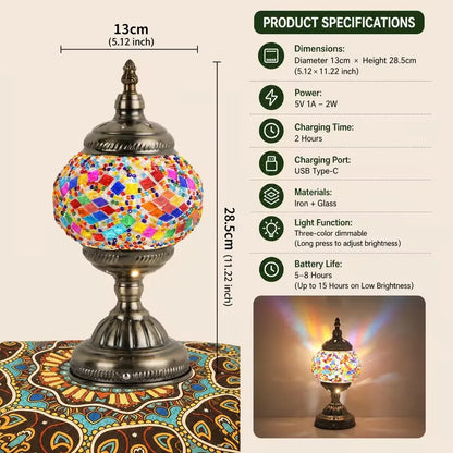 LED Table Lamp Touch Sensor Rechargeable Desktop Night Light Wireless Reading Lamp For Restaurant Hotel Bar Bedroom Decor Light