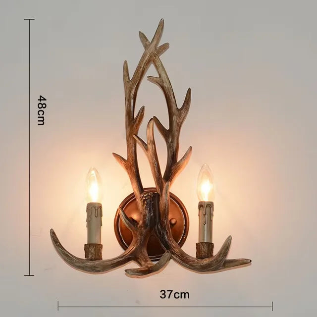 Resin Deer Antler Pendant Light