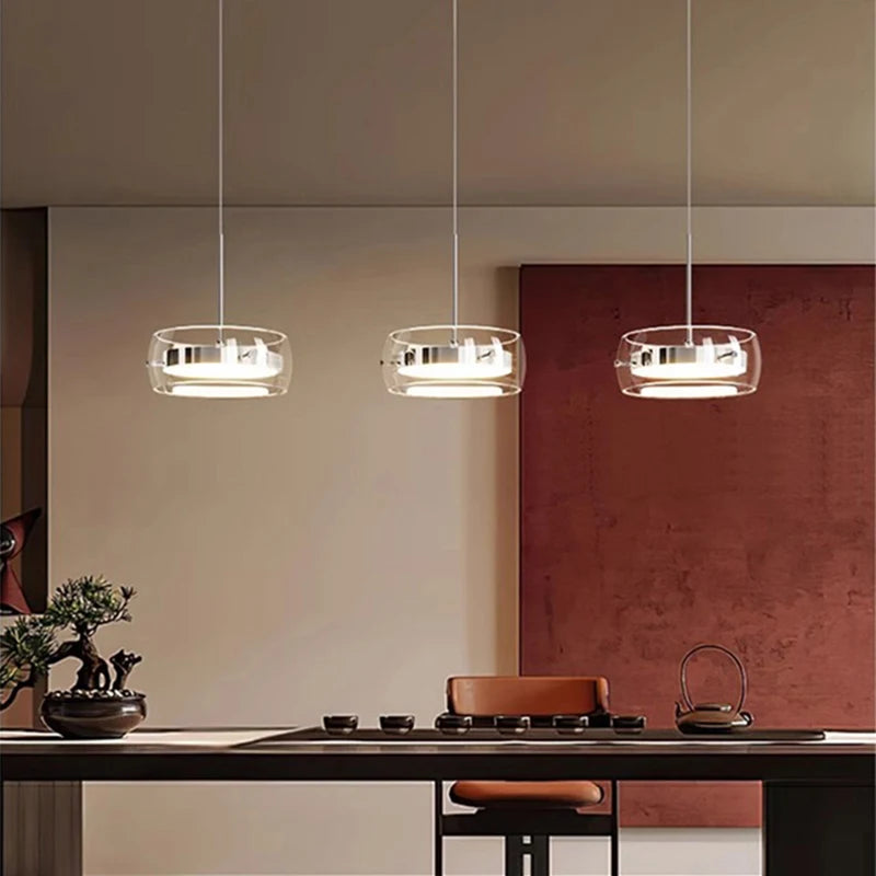 Multi Head Glass Pendant Light