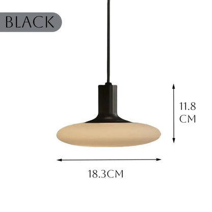 Milky Glass Aluminum Pendant Light