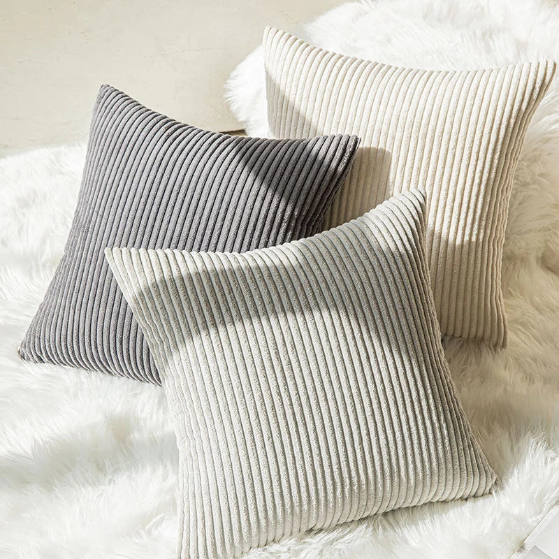 Corduroy Lumbar Pillow Cover — detail