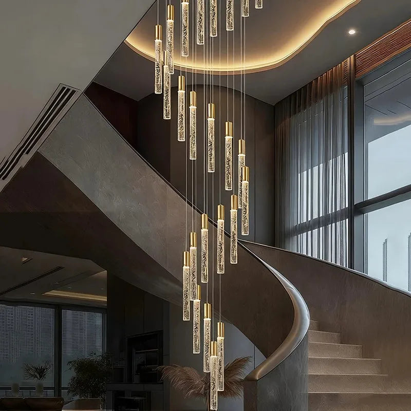 Crystal Multi Rod Chandelier