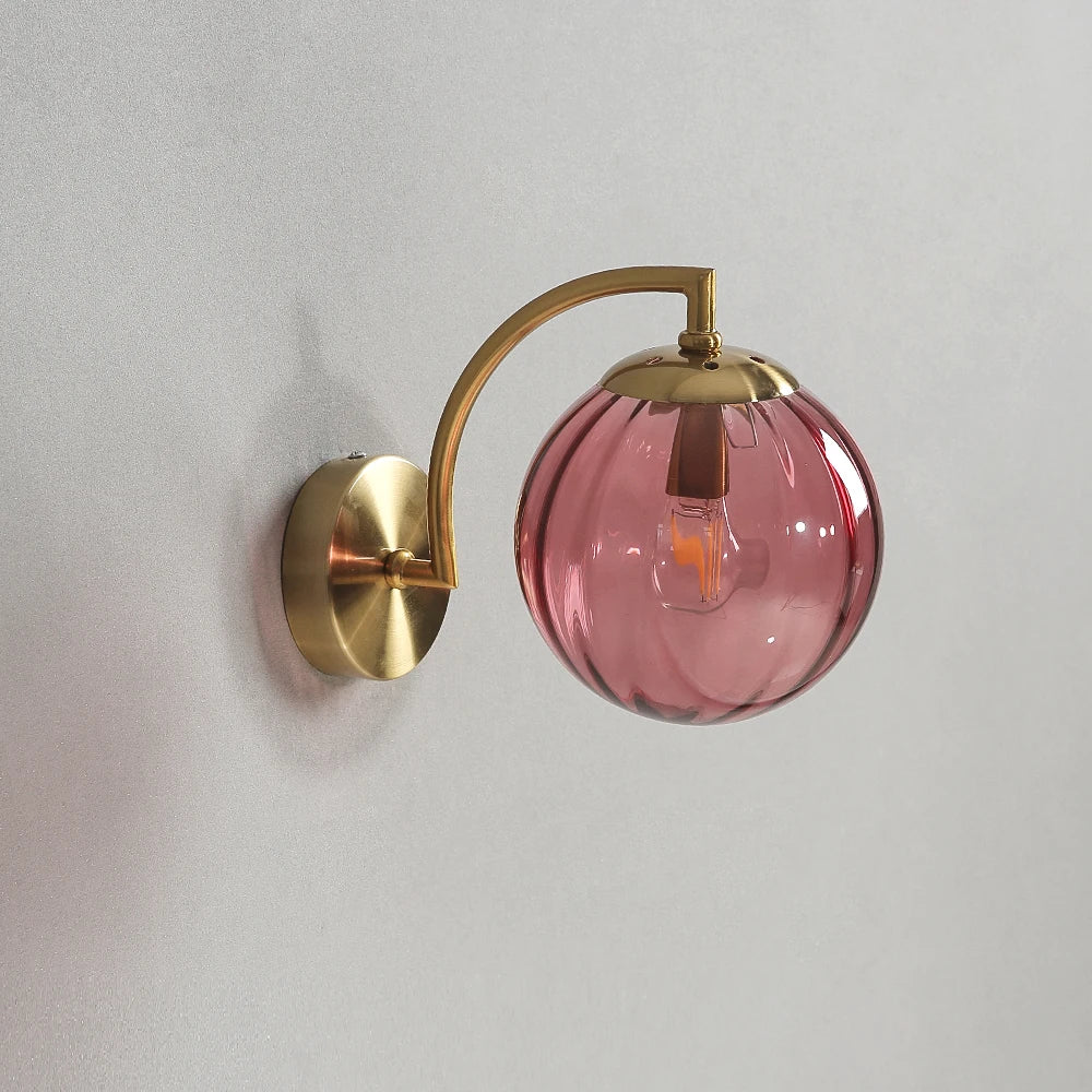 Nordic Glass Bedside Wall Sconce