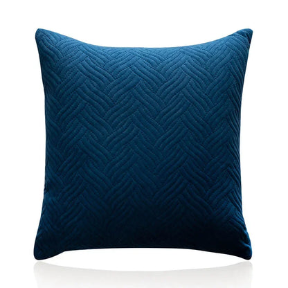 Quilted Velvet Throw Pillow Cover