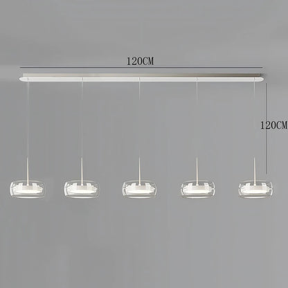 Multi Head Glass Pendant Light