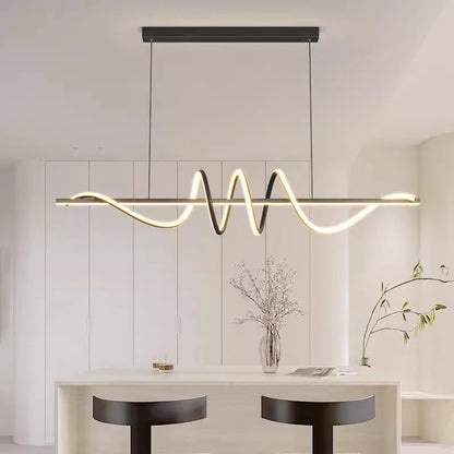 LED Linear Strip Pendant Light