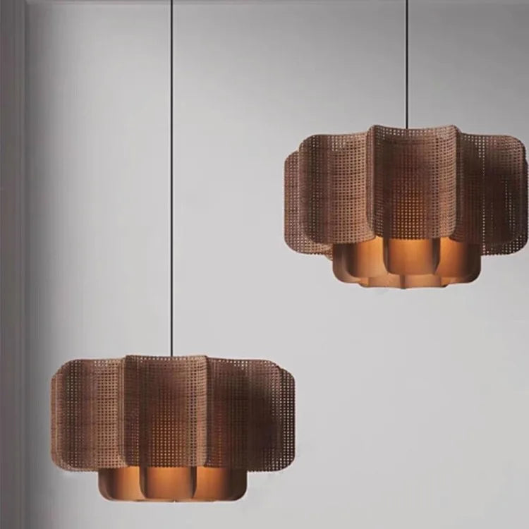 Wicker Globe Pendant Light