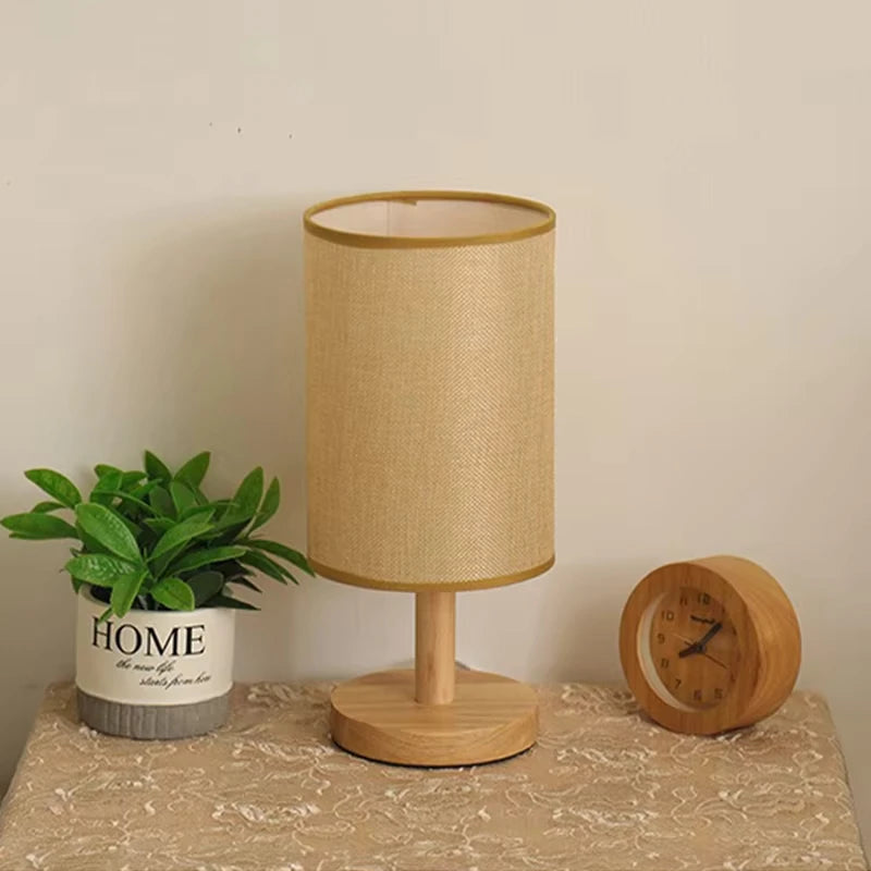 Chinese style table lamp two colour variants yellow grey side by side