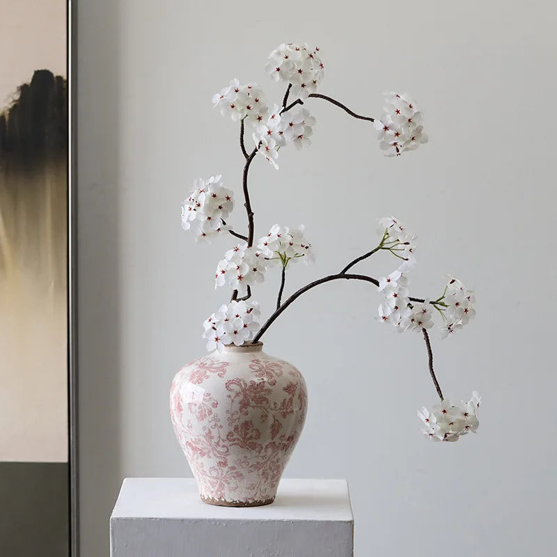 Blue white porcelain Chinese retro ceramic vase home décor