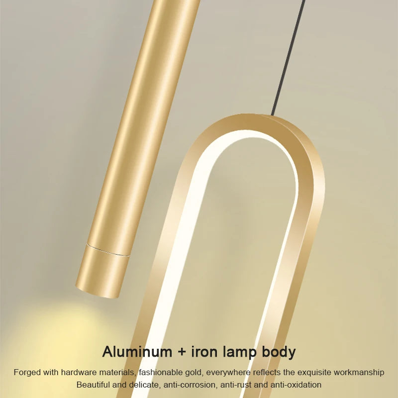 Iron Acrylic Bedside Pendant Light