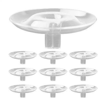 Transparent flower stem holder set for vase hydroponic arrangement