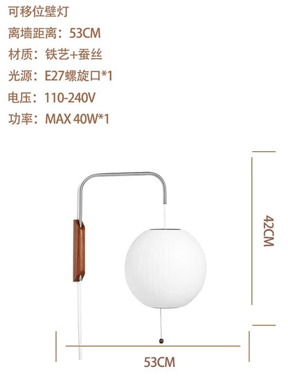Italian Silk LED Saucer Wall Sconce