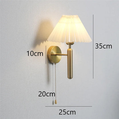 Nordic Metal Pleated Wall Sconce