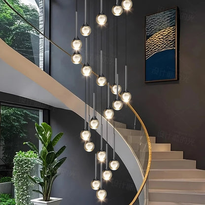 Forty eight head chandelier, 31.5 in across, with a 196.9 in drop
