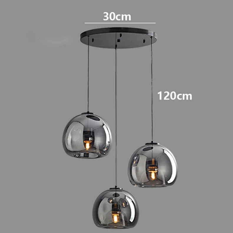 Iron Glass LED Pendant Light