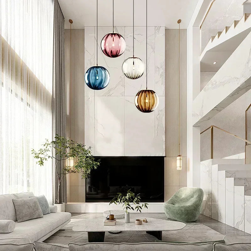 Glass Globe Pendant Light