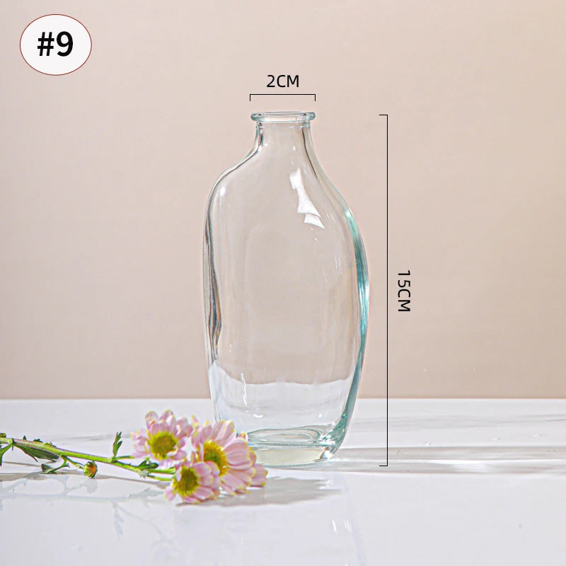 Brown Retro Glass Hydroponic Vase