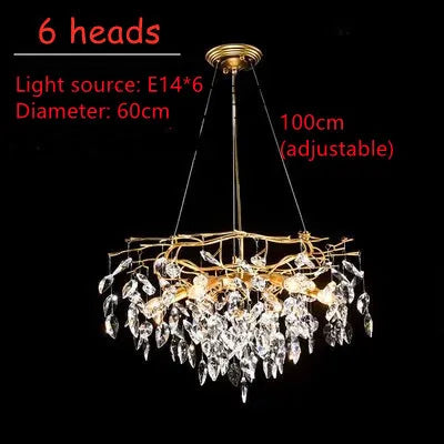 Sixteen head luxury crystal chandelier in painted wrought iron