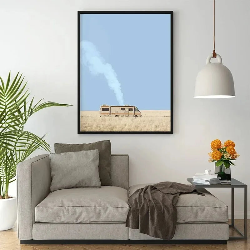 Breaking Bad Retro Midcentury Canvas Wall Art Poster