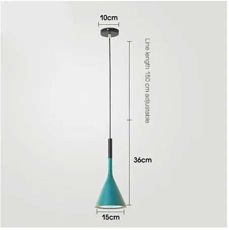 Multicolor Metal Pendant Light