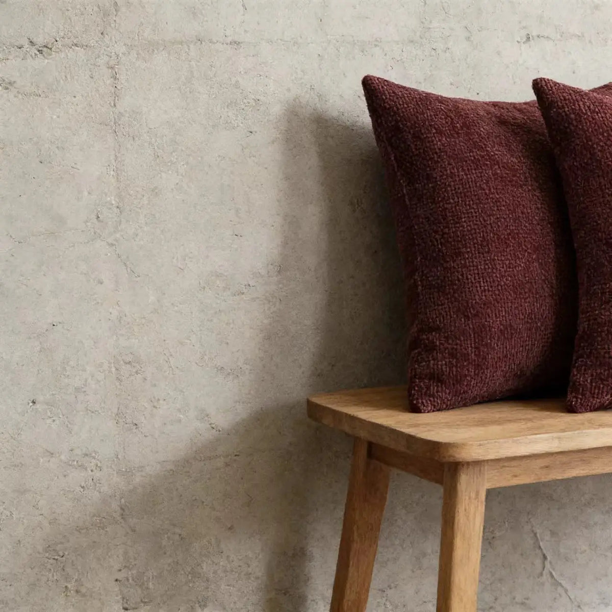Farmhouse Chenille Throw Pillow Cover — styling detail