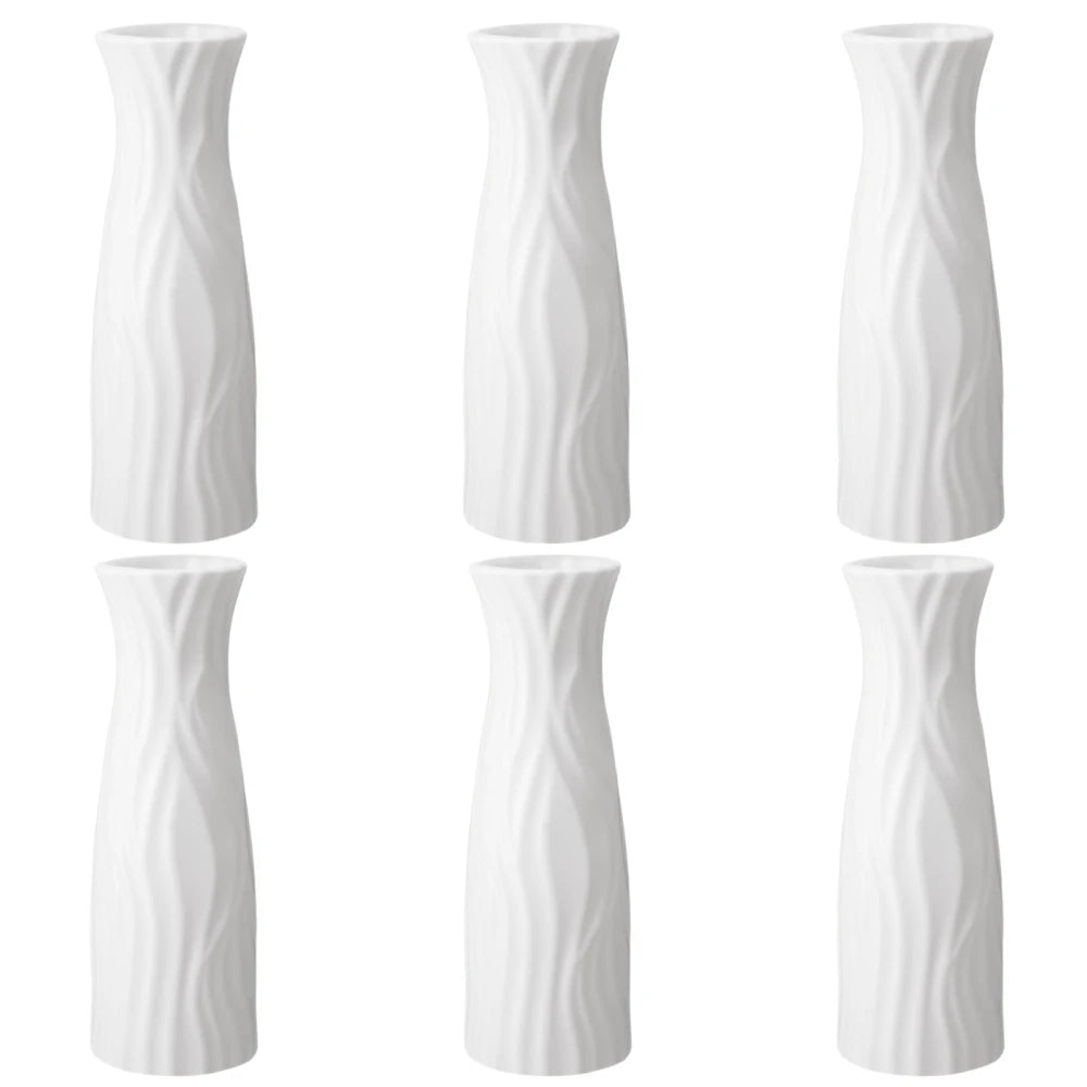 Bulk plastic flower vases for event and party styling
