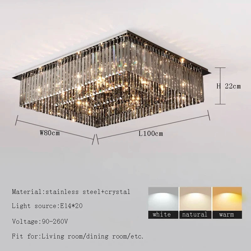 Smaller 19.7 in black crystal chandelier suited to a bedroom or a study