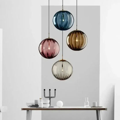 Glass Globe Pendant Light