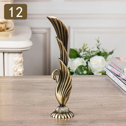 Nordic geometric electroplated metal vase housewarming gift