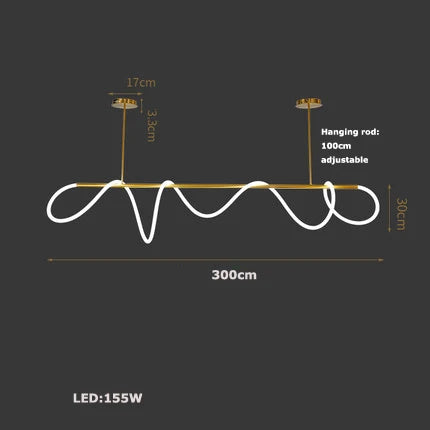 Linear Bar Pendant Light