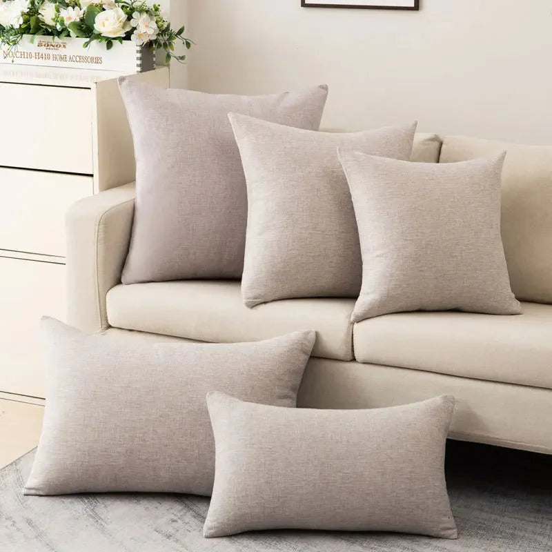 Farmhouse Chenille Throw Pillow Cover — detail