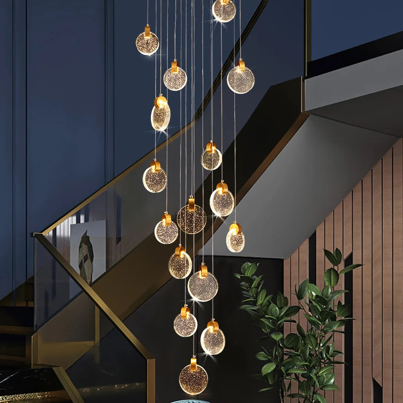 Three head crystal chandelier for a bedroom or a small landing