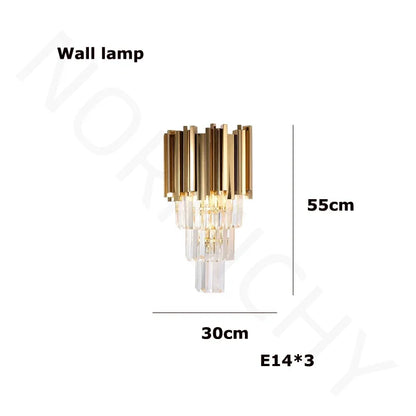 K9 crystal chandelier at 39.4 in diameter with three color light