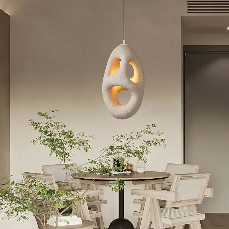 Resin shade chandelier with E27 socket and iron ceiling fitting